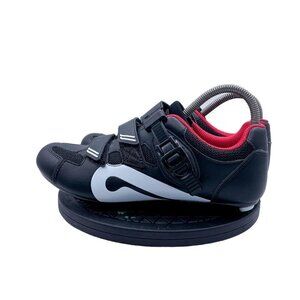 Peloton Cycling Shoes Cleats Men’s US 7.5 Size 40 (EU) Womens 9 Black Red Indoor